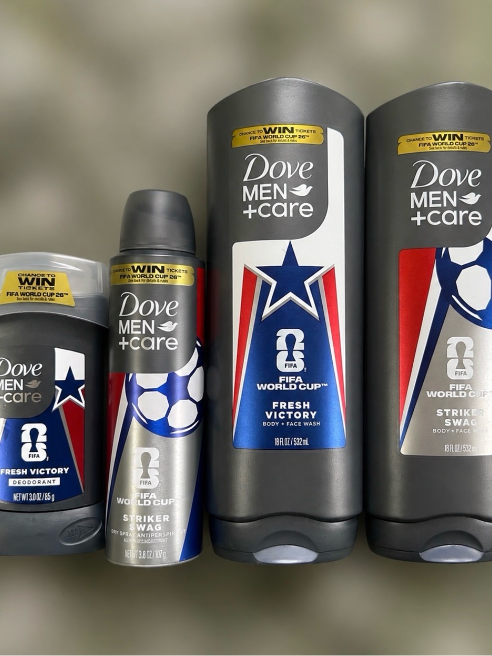 Dove Men+Care FIFA World Cup 2026 4-Piece Bundle NEW